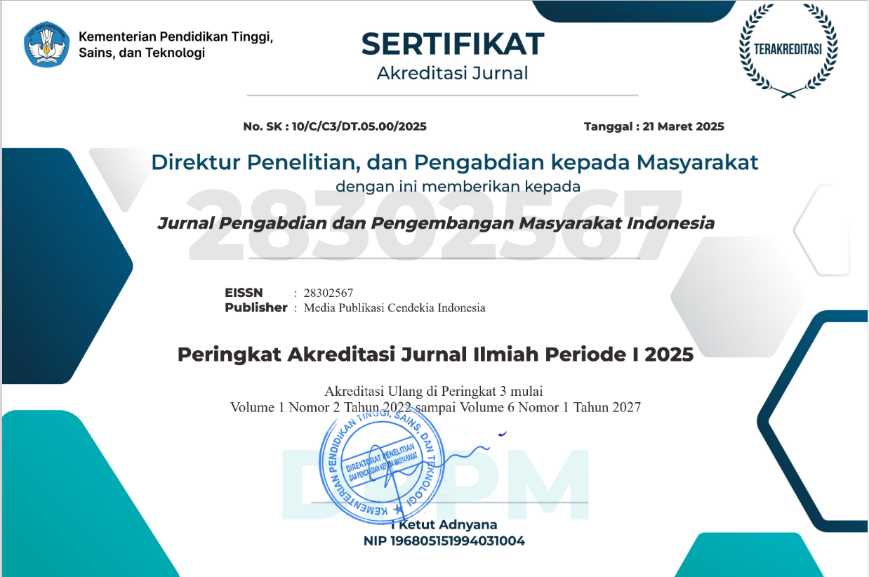 Sertifikat Akreditasi JPPMI SINTA 3